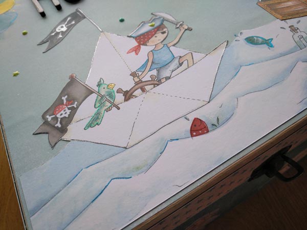 Caja madera decorada Scrapiluca 09