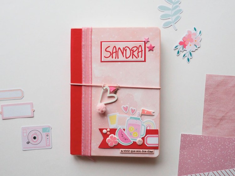 Libreta romántica handmade